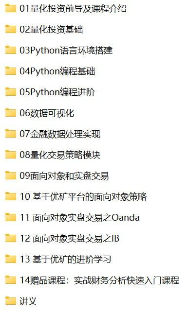 【金程教育】Python基础+量化进阶,基于Python的量化学习