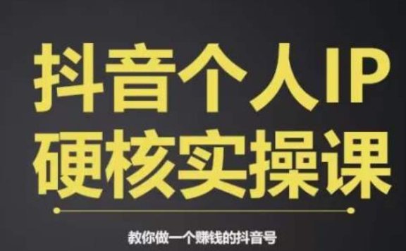 个人IP创富36节系统实战视频课:从商业定位到短视频流量变现