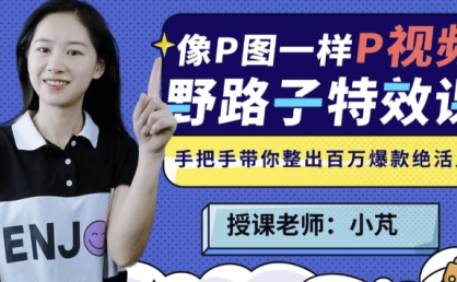 野路子特效课:像P图一样“P”视频(完结),一门专为初学者和进阶者设计的影视特效课程