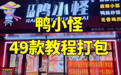 49款江湖鸭小怪 2025最新全网最全配方技术鸭货配方技术教程全套